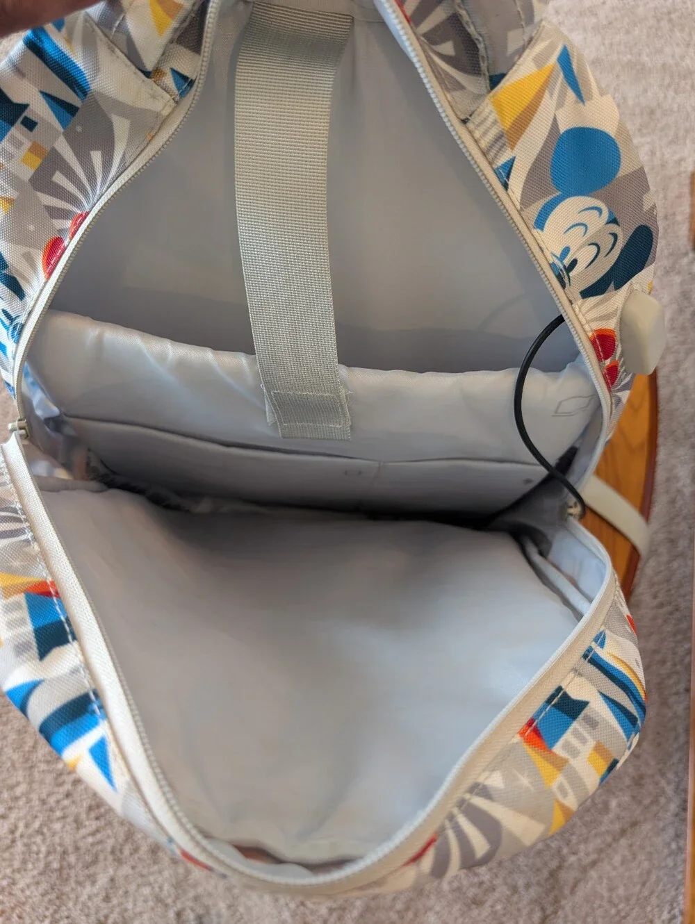 Gray And Blue Disneyland Resort Mickey Icon Backpack